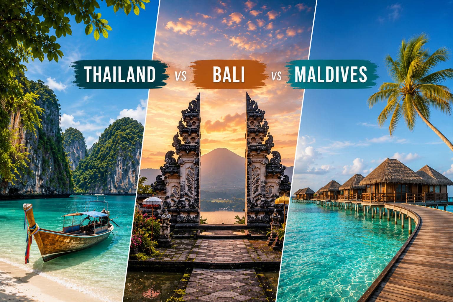 Thailand vs Bali vs Maldives: The Honest Honeymoon Guide for Indian Couples